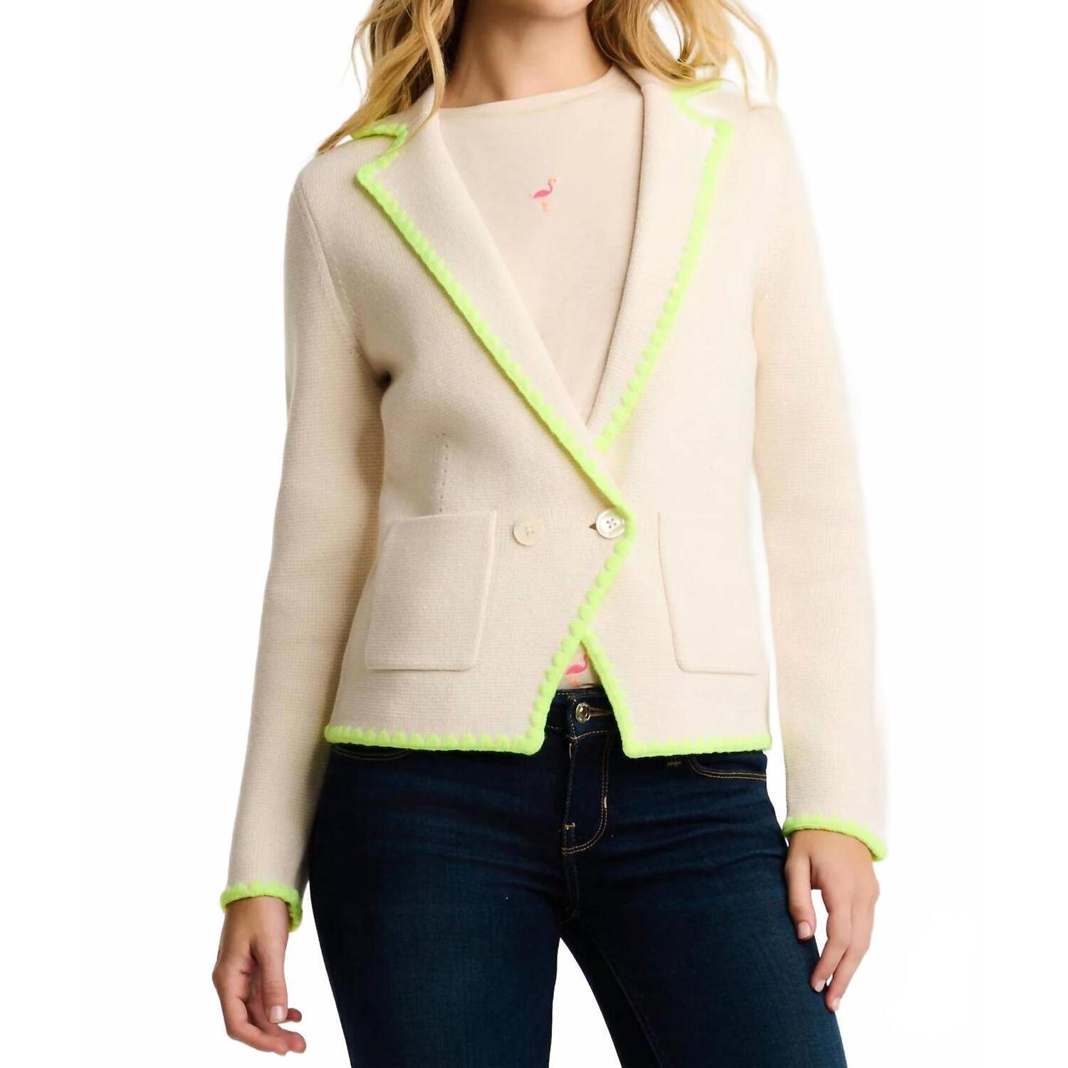 New Lisa Todd Stitchy Fix Blazer In Ivory
